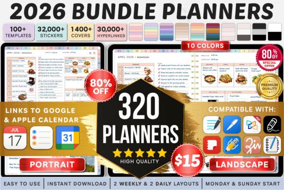 Download All-in-One Digital Planner, Goodnotes - Planner Collection