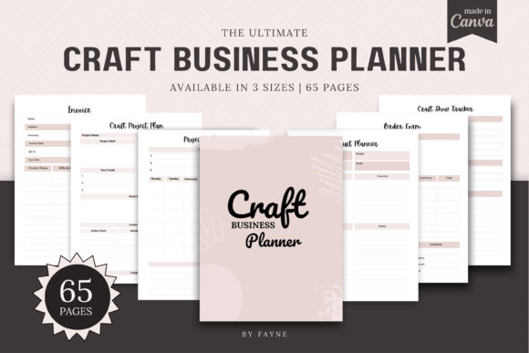 Download Craft Business Planner: Canva Template - Planner Collection