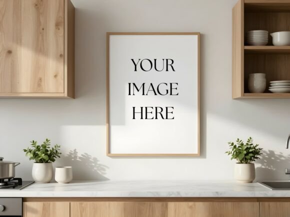 Download Modern Wood Kitchen Counter Mockup - Modern wood Collection
