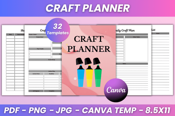 Download Craft Planner Kdp Interior - Planner Collection