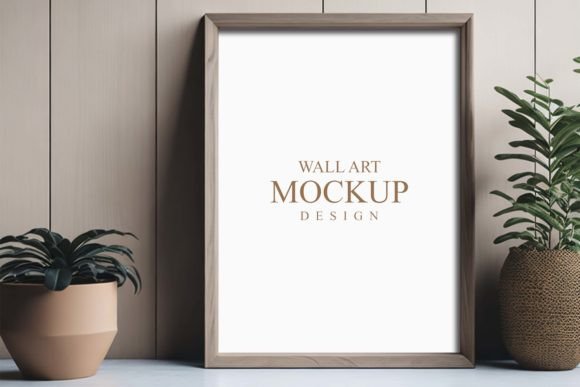Download Elegant Modern Wood Frame Mockup - Modern wood Collection