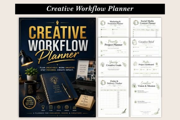 Download Creative Workflow Planner Kdp - Planner Collection