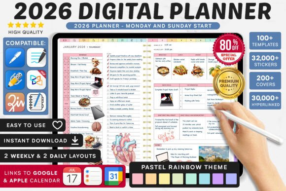 Download Premium 2026 Digital Planner | Goodnotes - Planner Collection