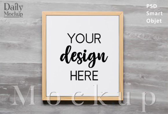 Download Modern Wood Frame Mockup - Modern wood Collection