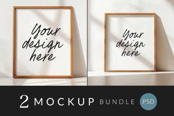Download Modern Wood Frame Bundle PSD - Modern wood Collection
