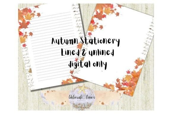 Download Digital Autumn Fall Leaves Stationery - Leaves Collection